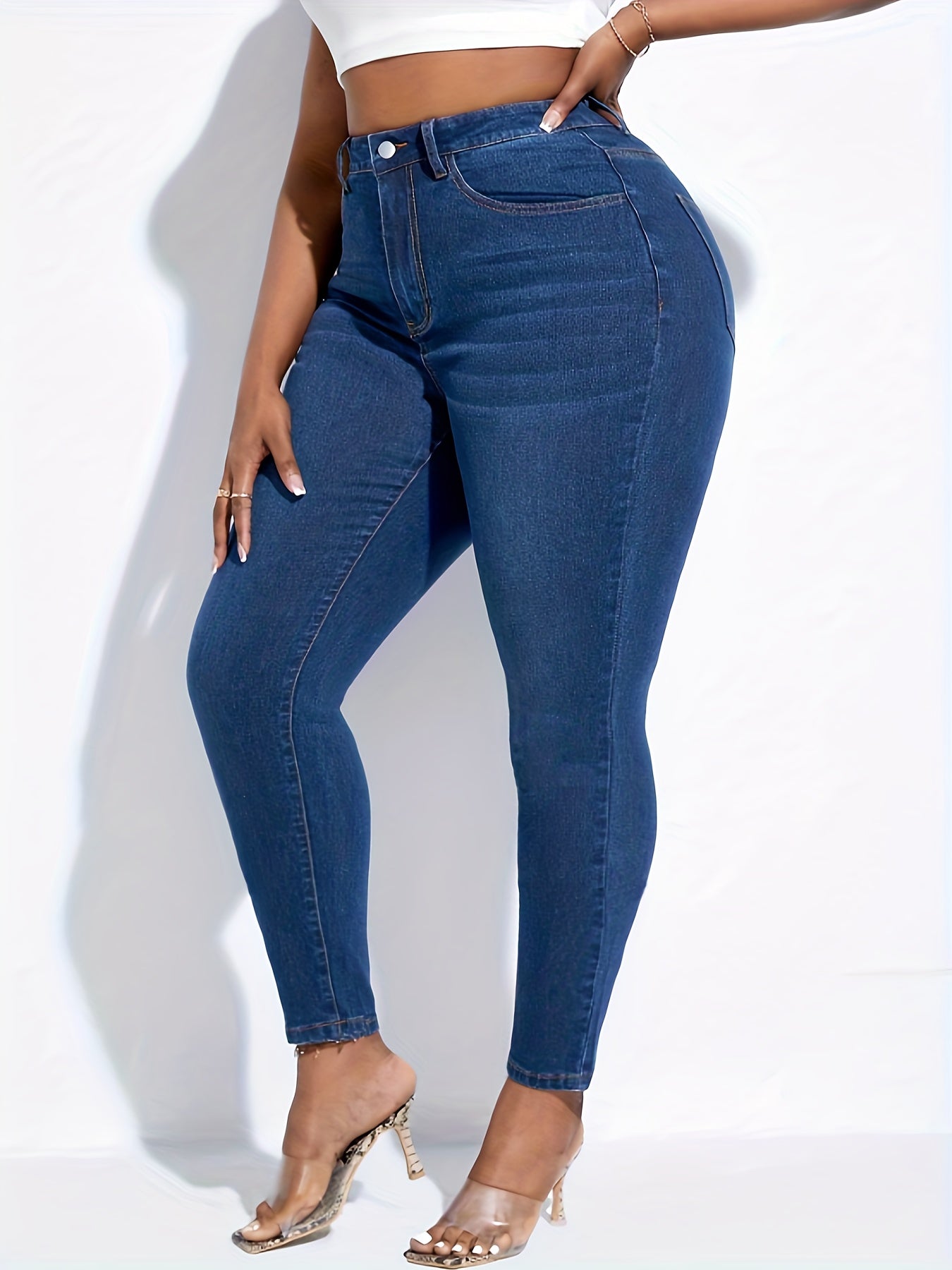 High Rise Stretch Skinny Jeans