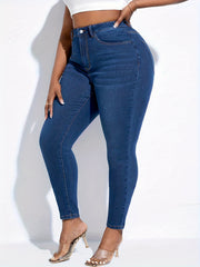 High Rise Stretch Skinny Jeans
