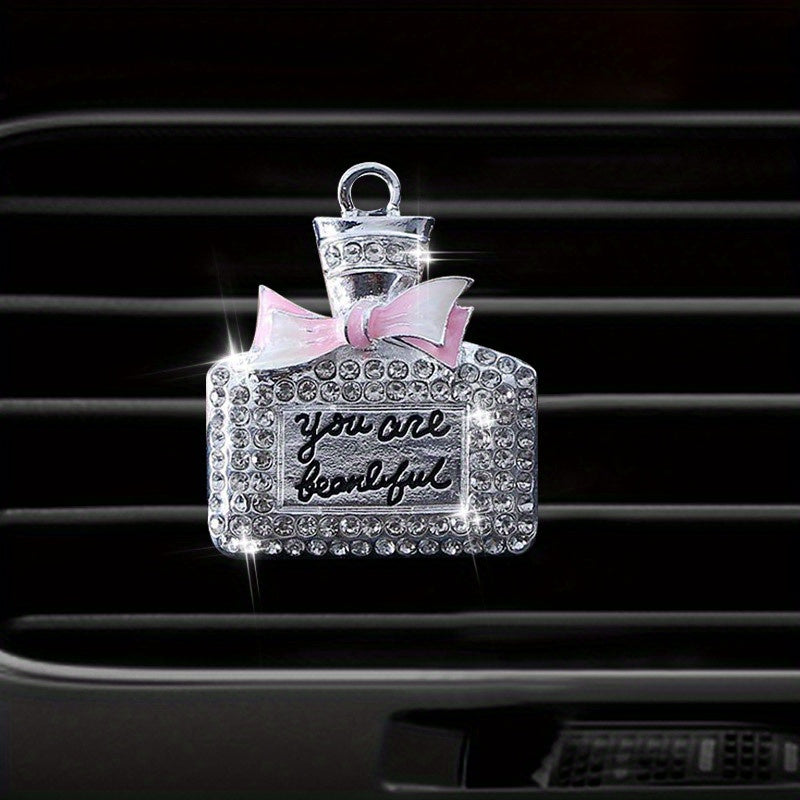 Diamond Mounted Car Air Freshener Clip Decoration