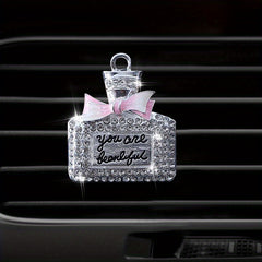 Diamond Mounted Car Air Freshener Clip Decoration
