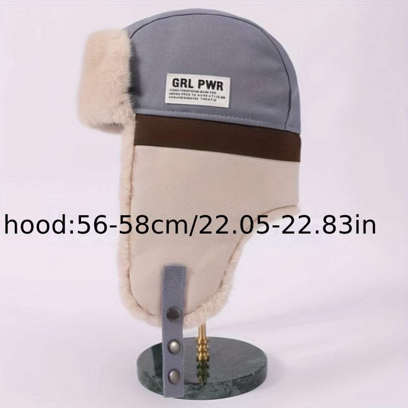 Winter Thickened Trapper Hat Windproof Thermal Hat Ear Flaps