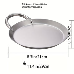 Round 430 Stainless Steel Baking Pan Induction Heatable