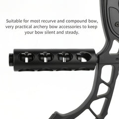 Compound Bow Stabilizer 15-24cm Vibration Reduction Durable Easy Installation