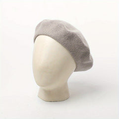 Men's Winter Wool Beret Hat High Warm