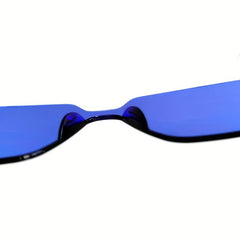 Frameless Square Sunglasses with Cleaning Cloth and Anti-squeeze Box