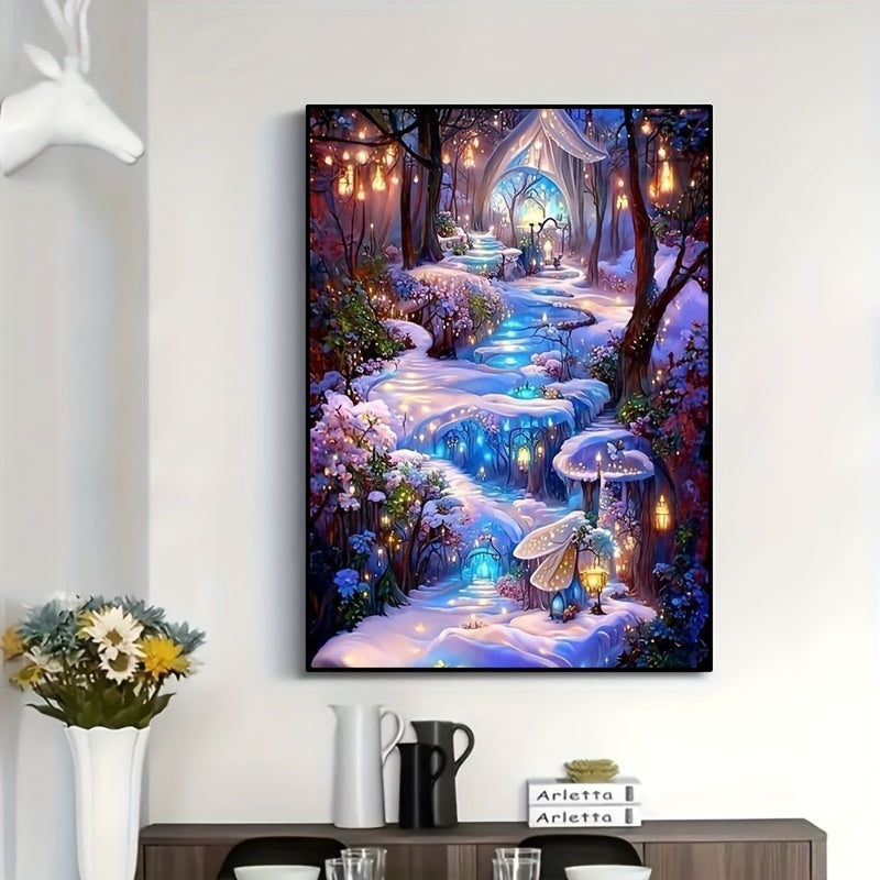 5D Pink Landscape Diamond Painting Set for Adults - Interior Decor 20 02 29