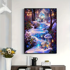 5D Pink Landscape Diamond Painting Set for Adults - Interior Decor 20 02 29