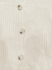 Button Front Long Sleeve Cardigan for Women