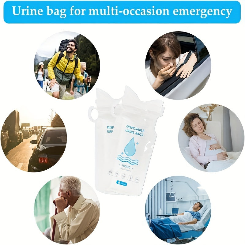 6pcs Emergency Urine Bag Disposable Portable Unisex Travel Vomiting Bag