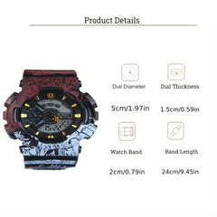 Anime Graffiti Multifunctional Student Sports Boys Watch