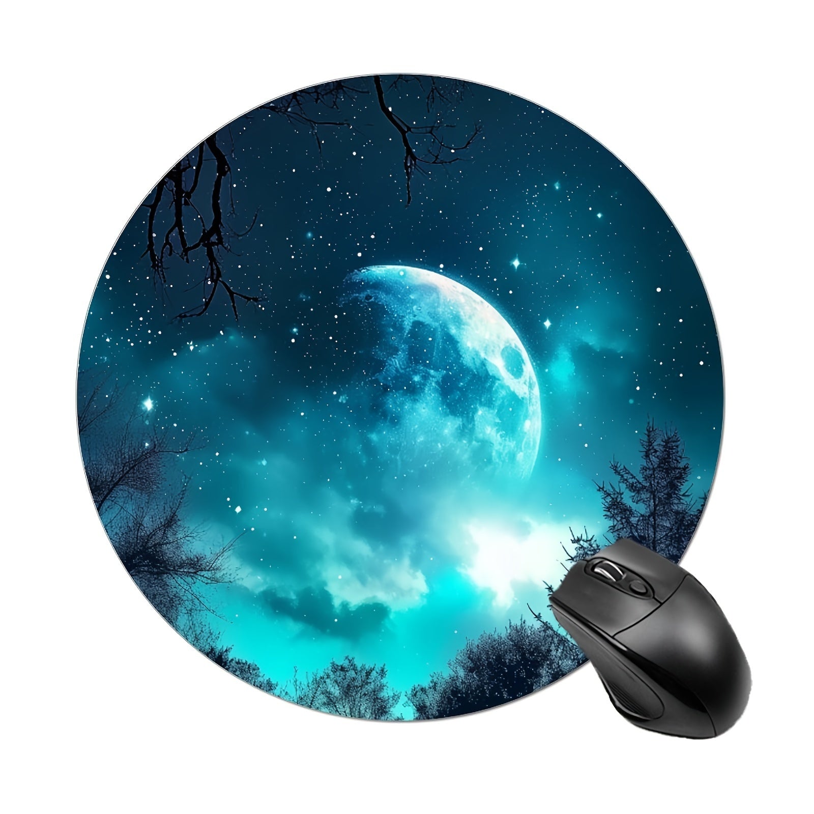 Fantasy Forest Print Mouse Pad Soft Durable Non-slip for Desktops & Laptops