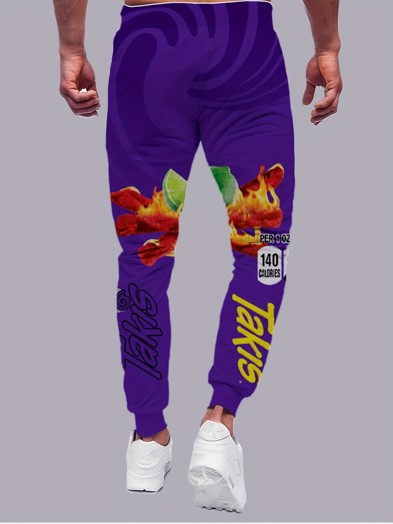 Ramen Lover Pattern Print Men's Sweatpants Casual Drawstring Active