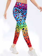 Leopard Print Yoga Pants High Waist Slimming Leggings