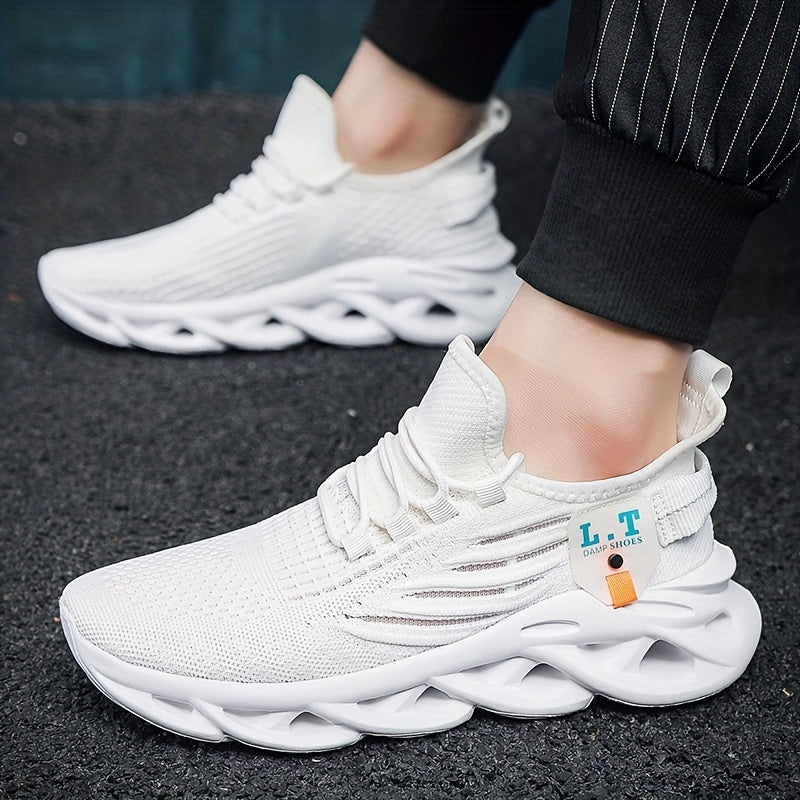Men's Slip on Mesh Sneakers with Shoelaces