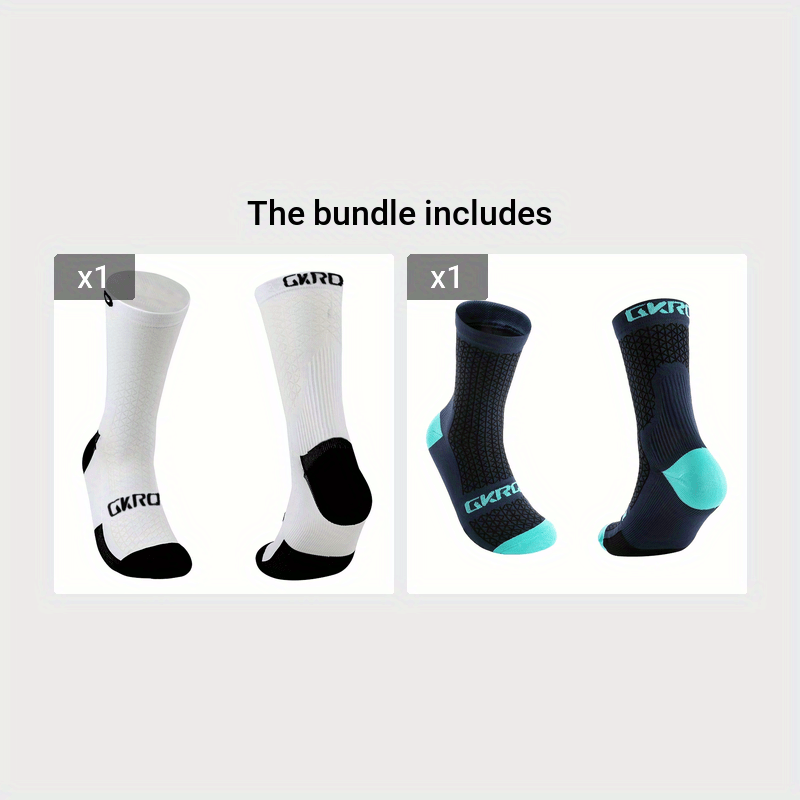 Breathable Sports Crew Socks for Men Quick Drying Sweat Absorbing