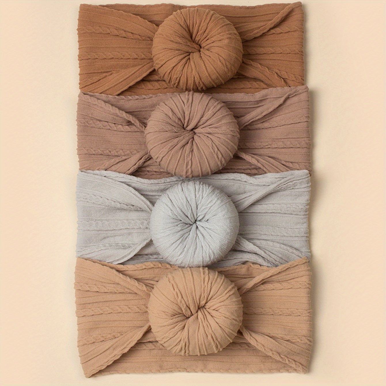 4pcs Knotted Headband Hair Accessories for Baby Girls