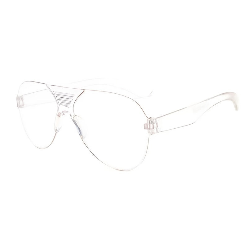 Y2K One Piece Sunglasses Futuristic Mirror Lens Shield Glasses UV400