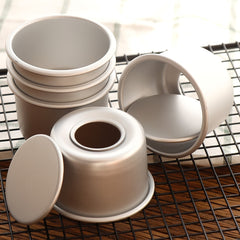 Non Stick 2 Inch Round Mini Cake Pan with Removable Bottom