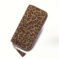 Leopard Print RFID Blocking Women's Wallet Long Clutch
