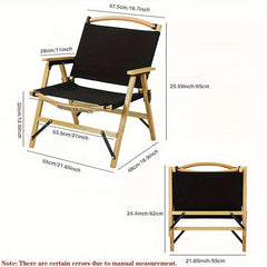 Portable Wooden Beach Chair Folding Camping Chair