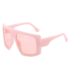 Plastic Frame Oversized Sunglasses For Men