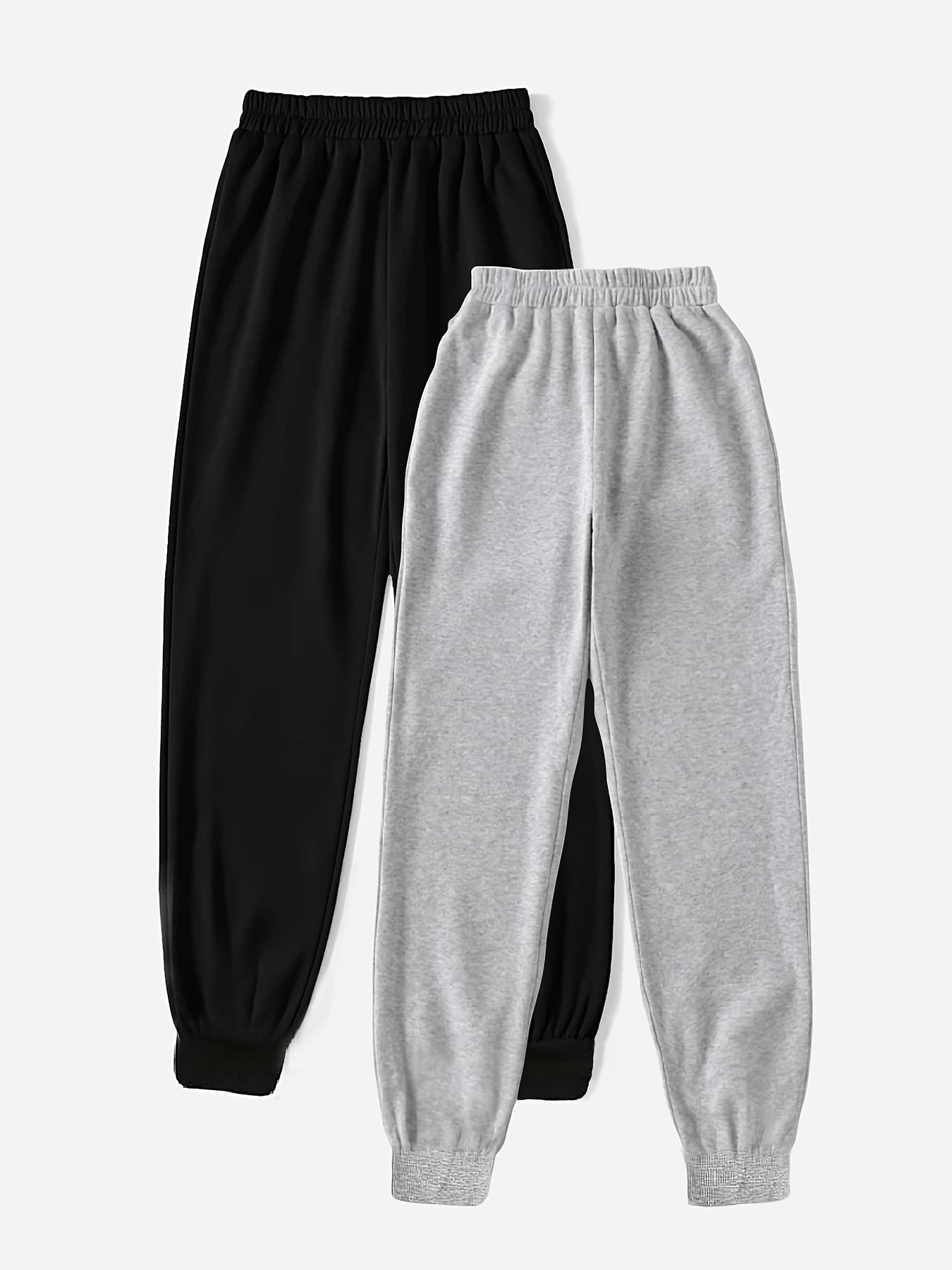 Casual Elastic Waist Jogger Pants Women's Clothing