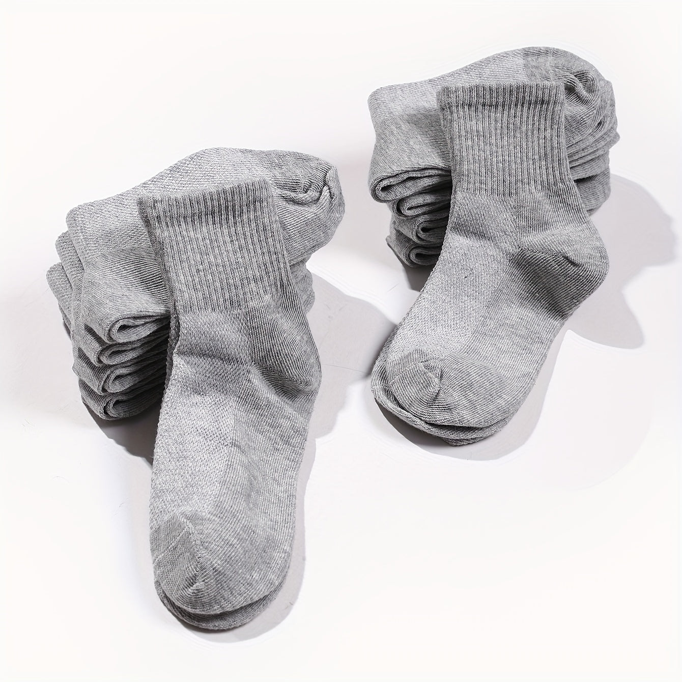 10 Pairs Kids Crew Socks Soft Breathable Children's Socks
