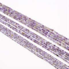 Amethyst Faceted Small Beads Beaded Length
