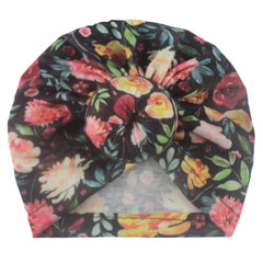 Printed Bun Head Baby Headscarf And Hat 0-3 Years Old Baby Supplies