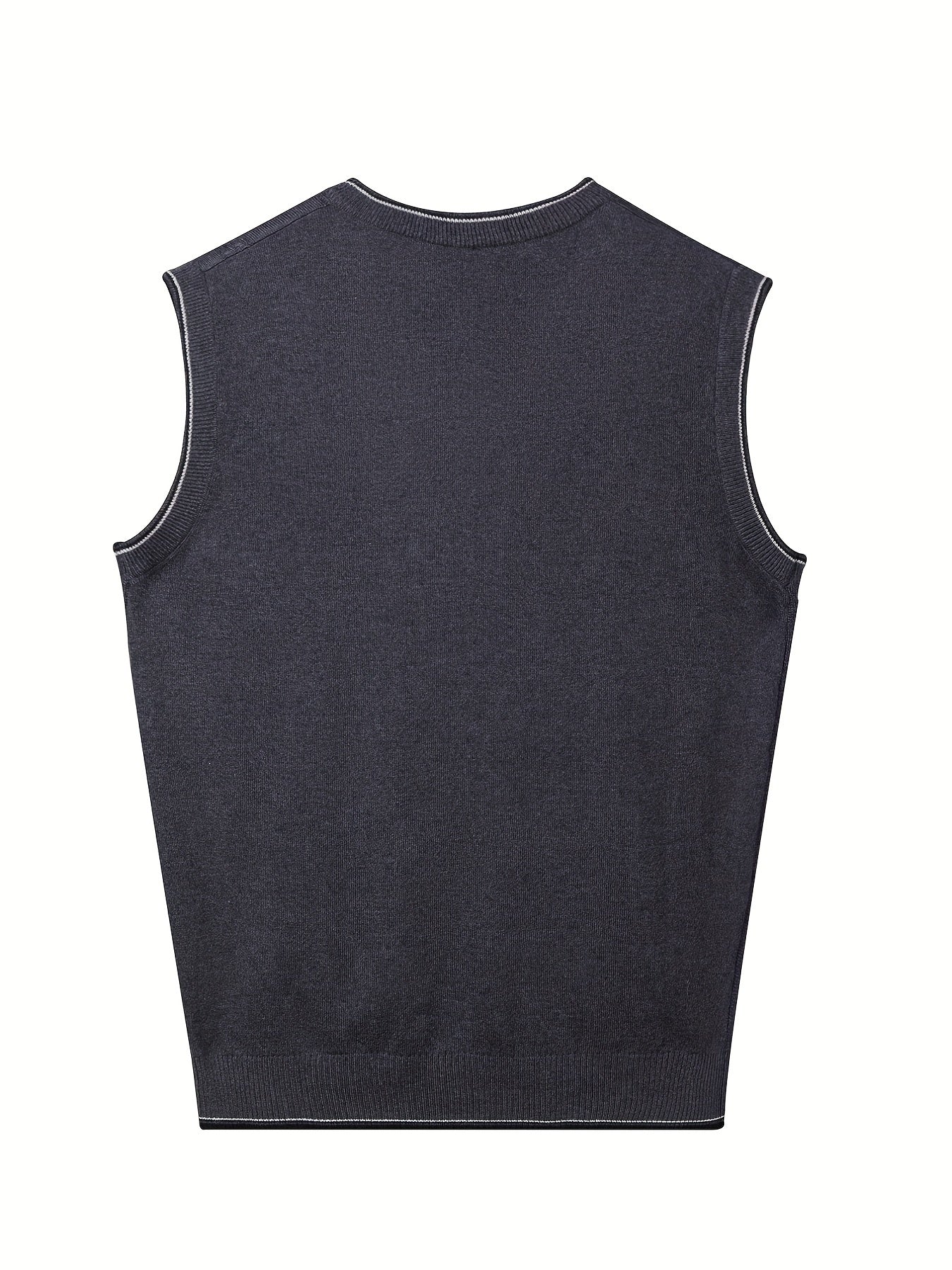Men's Wool Blend V Neck Cable Sweater Vest