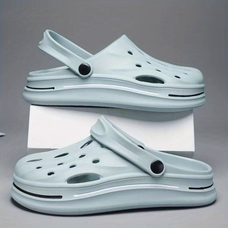 Men's Platform Clogs Closed Toe Sandals Soft Sole Walking Shoes