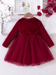 Baby Girls Floral Pattern Casual Dress