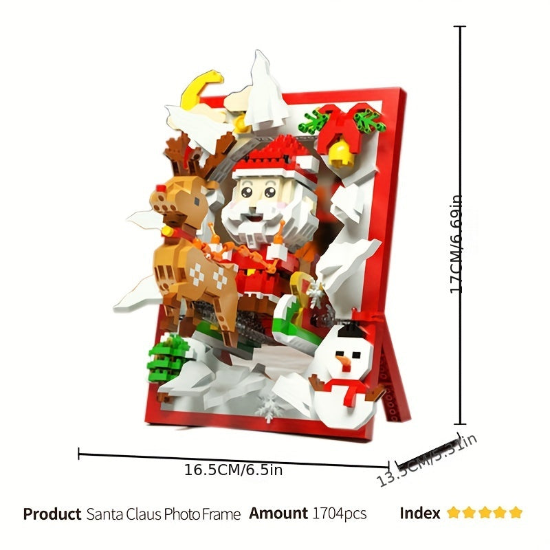 Santa Miku 3D Print Blocks Holiday Decor Birthday Gift