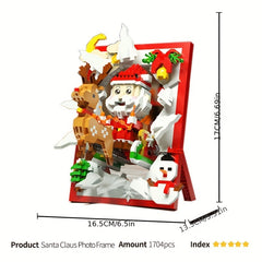 Santa Miku 3D Print Blocks Holiday Decor Birthday Gift