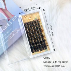 18mm DIY Lash Extension Kit w/ Strong Bond & Applicator Tool