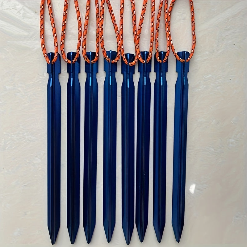 8pcs Outdoor Aluminum Tent Pegs 7.09in