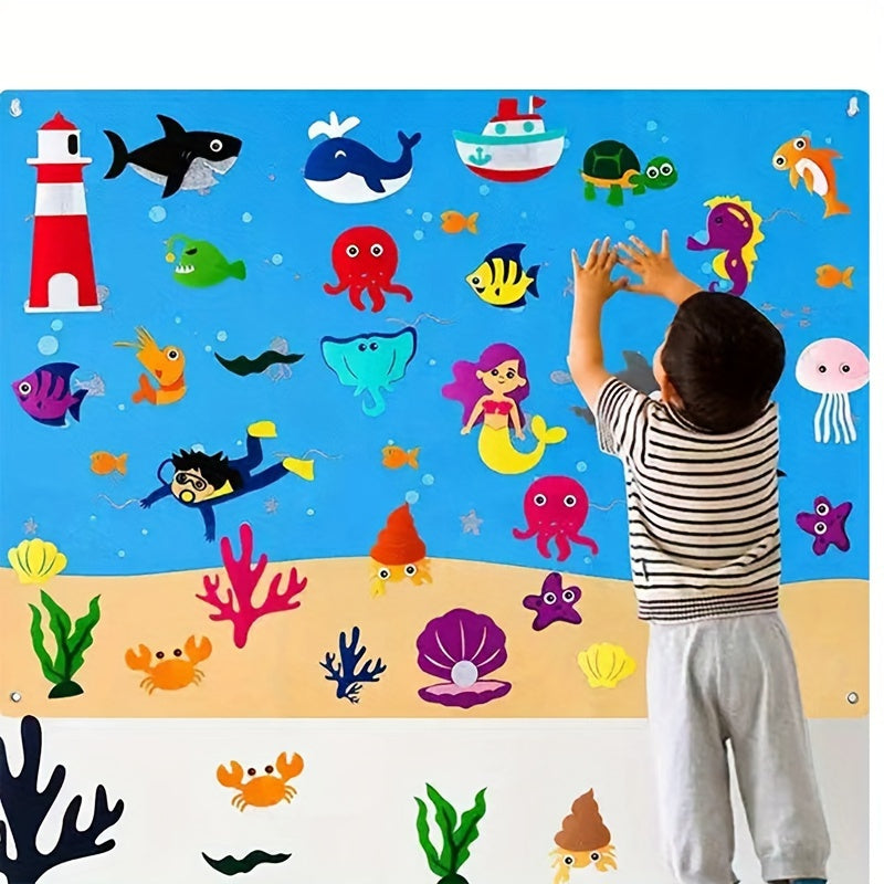 Under The Sea Felt Board Story Set - Ocean Creatures Aquarium Play Kit