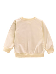 Boys Pumpkin Print Crew Neck Sweatshirt Long Sleeve Casual Top
