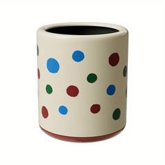 Polka Dot Mini Desktop Trash Can for Office Living Room