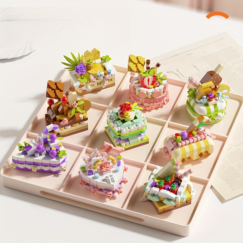 163pcs Small Particle Party Cake Building Blocks Toy Set