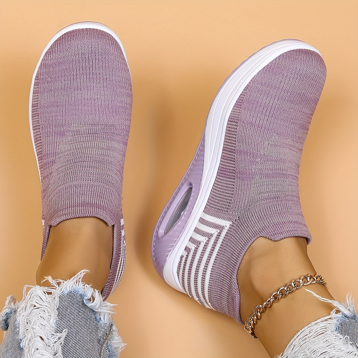 Women's Air Cushioned Slip on Walking Shoes