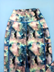 Stylish Print Yoga Leggings with Pockets High Waist Activewear