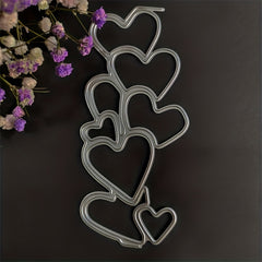 Heart Border Metal Die Cuts For Scrapbooking Hollow Hearts Frame