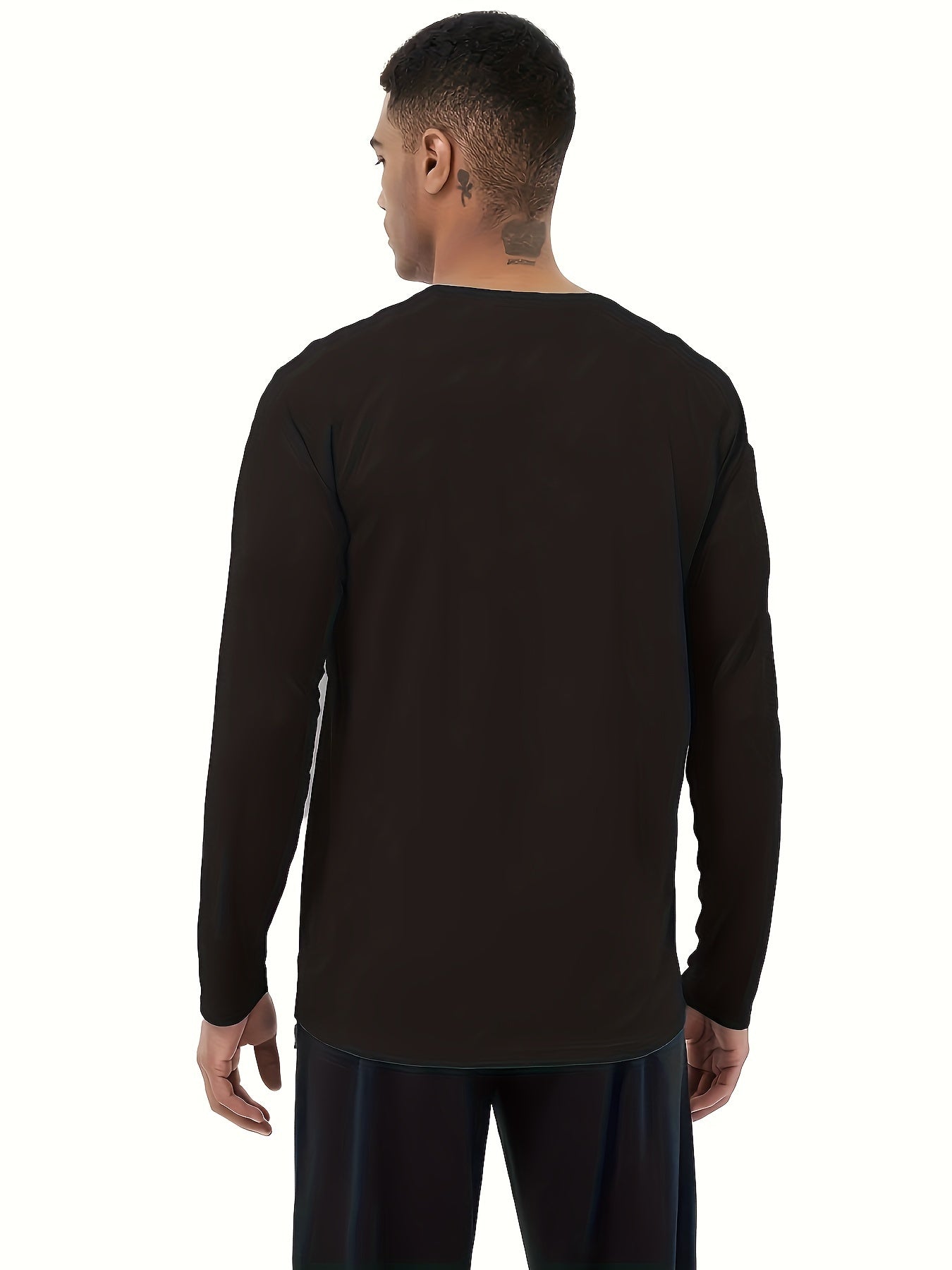 6 Pcs Men's Long Sleeve Comfy T-shirt Casual Tee Men's Summer Clothes
