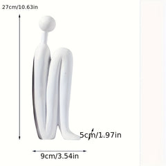 Minimalist Study Bookshelf Abstract Figure Ornaments
