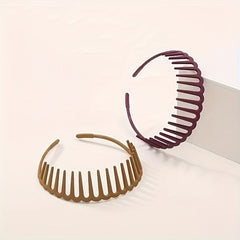 Men's Anti Slip Hairbands with Combs - Sports Headband & Hair Clips