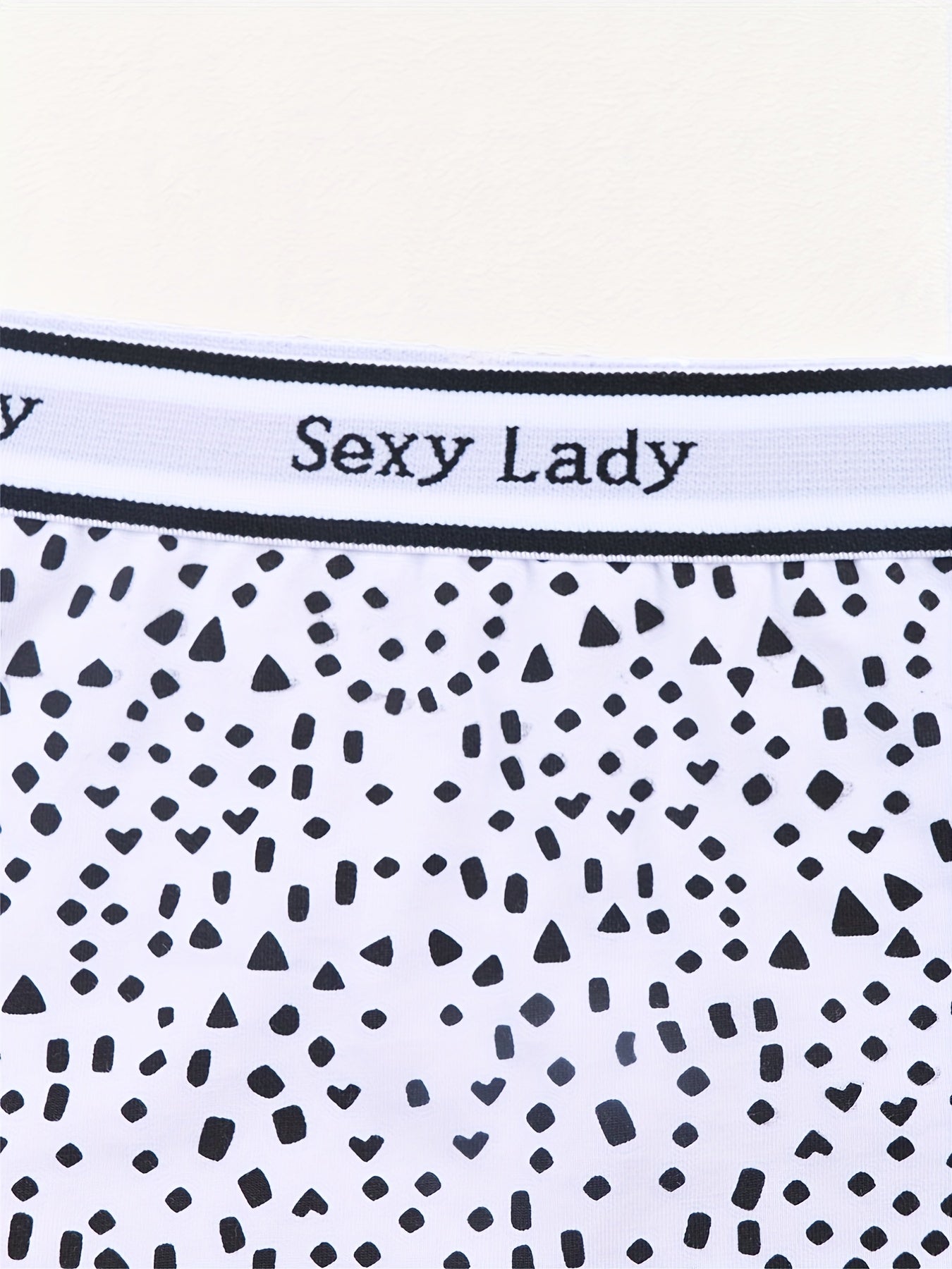 3pcs Geometric Pattern Boyshort Panties Women's Lingerie