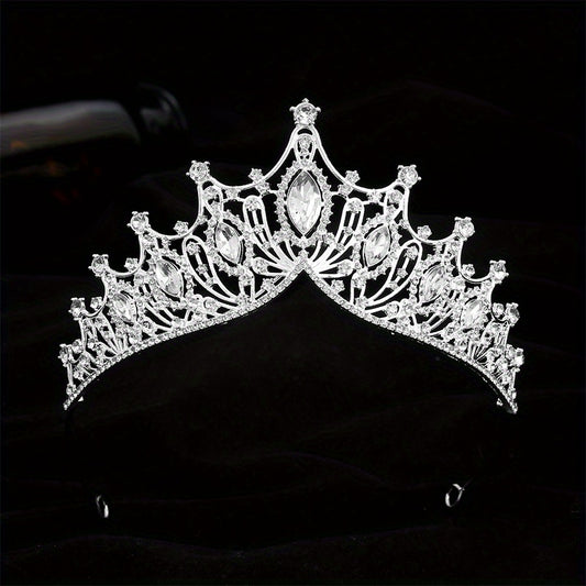 Crystal Headband Bridal Silvery Hair Band Princess Crown Head Jewelry Hair Acces
