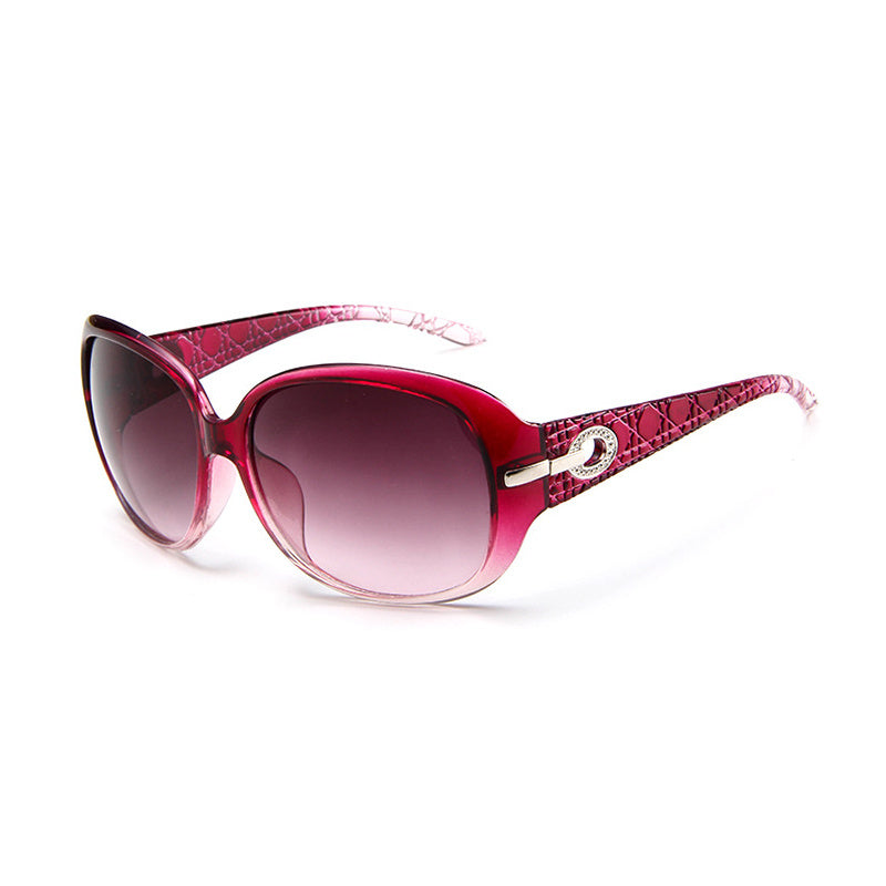 Women's Oval Sunglasses Large Frame Sunscreen Vintage Shades