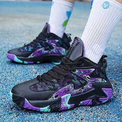 Men's Shock Absorbing Basketball Shoes Non Slip Athletic Shoes